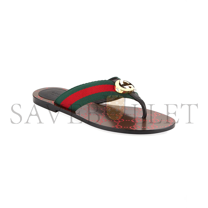 G*u*i kika web thong sandals 612138
